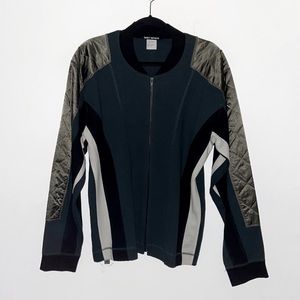 Issey Miyaki green/gray/black multicolor bomber/track jacket men’s size JP 4‌
